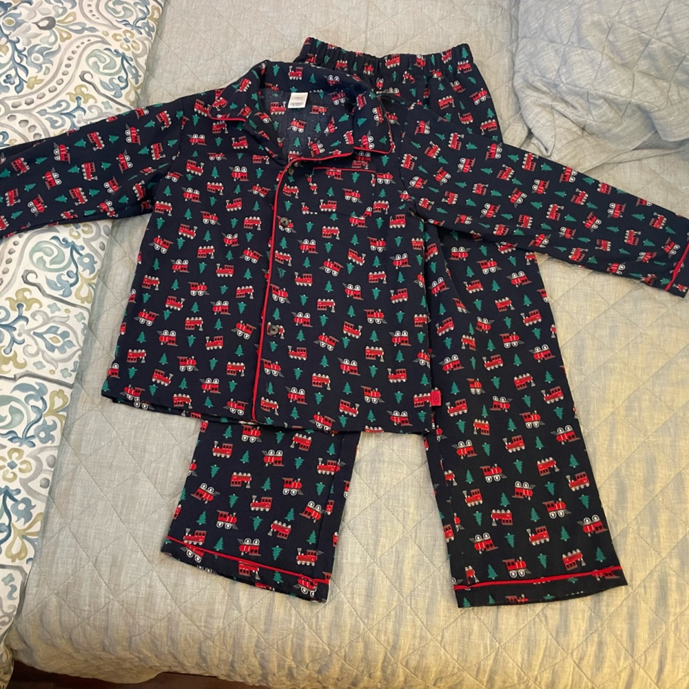 Janie and Jack Flannel Christmas Pajamas, size 7